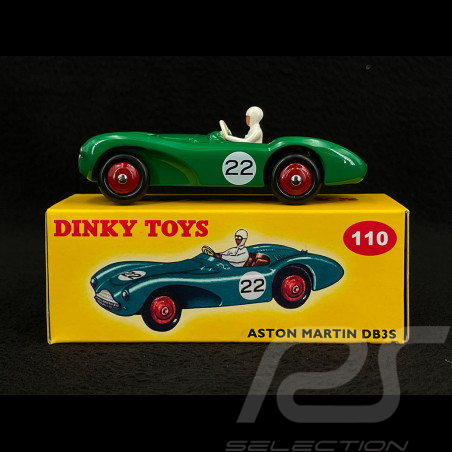 Aston Martin DB3S n° 22 Vainqueur Grand Prix Spa 1955 Paul Frère 1/43 Norev Dinky Toys 110S