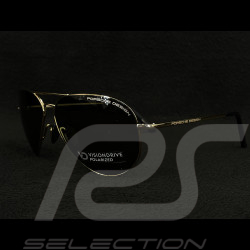 Porsche Sonnenbrille Gestell Titan Gold / Gläser grau Porsche Design P'8508 WAP0785080JA62