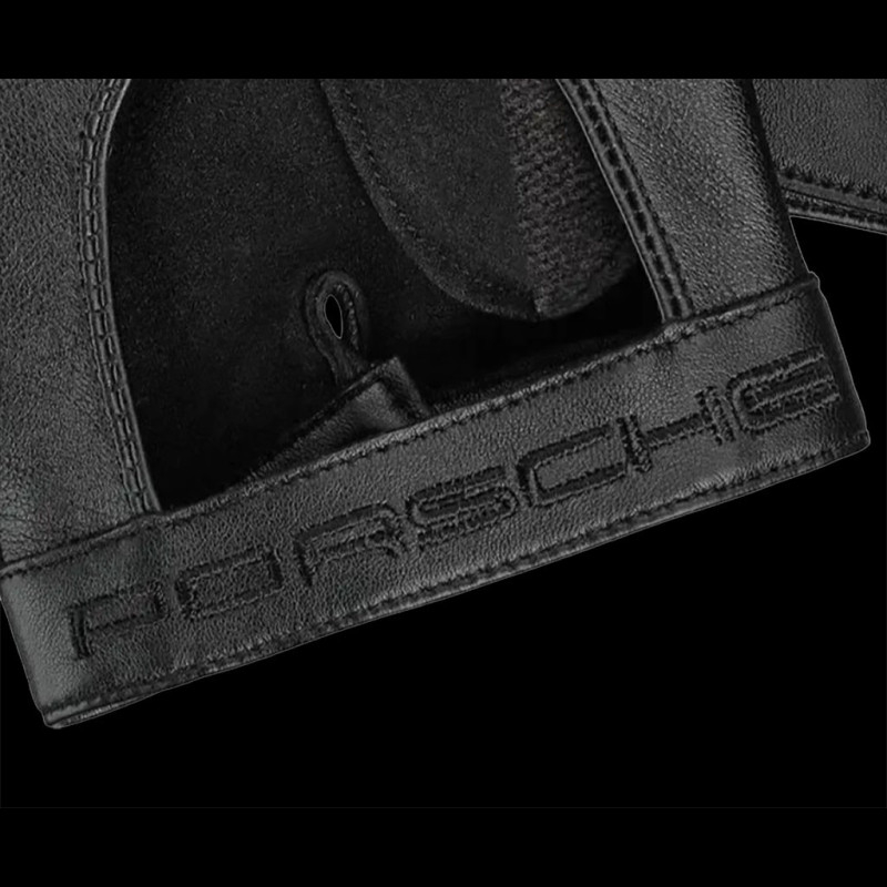 Porsche Leather Gloves Heritage Collection Black WAP324PHRT Unisex