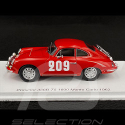 Porsche 356 B T5 1600 n°209 Rallye Monte Carlo 1962 1/43 Spark S6142