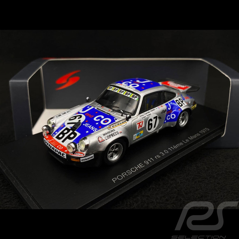 Porsche 911 RS 3.0 n°67 24h Le Mans 1975 1/43 Spark S9807