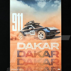 Lot affiches Porsche 911 Dakar 3 pièces 50 x 70 cm WAP0925010PDKP