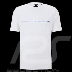 T-shirt Porsche x BOSS Regular Fit Merzerisierter Baumwolle Weiß BOSS 50492425_100 - Herren