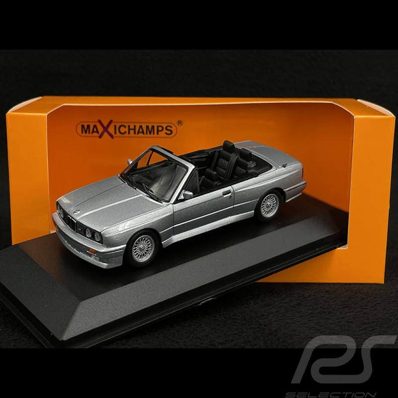 BMW M3 E30 Cabriolet 1988 Silberblau Metallic 1/43 Minichamps 940020332