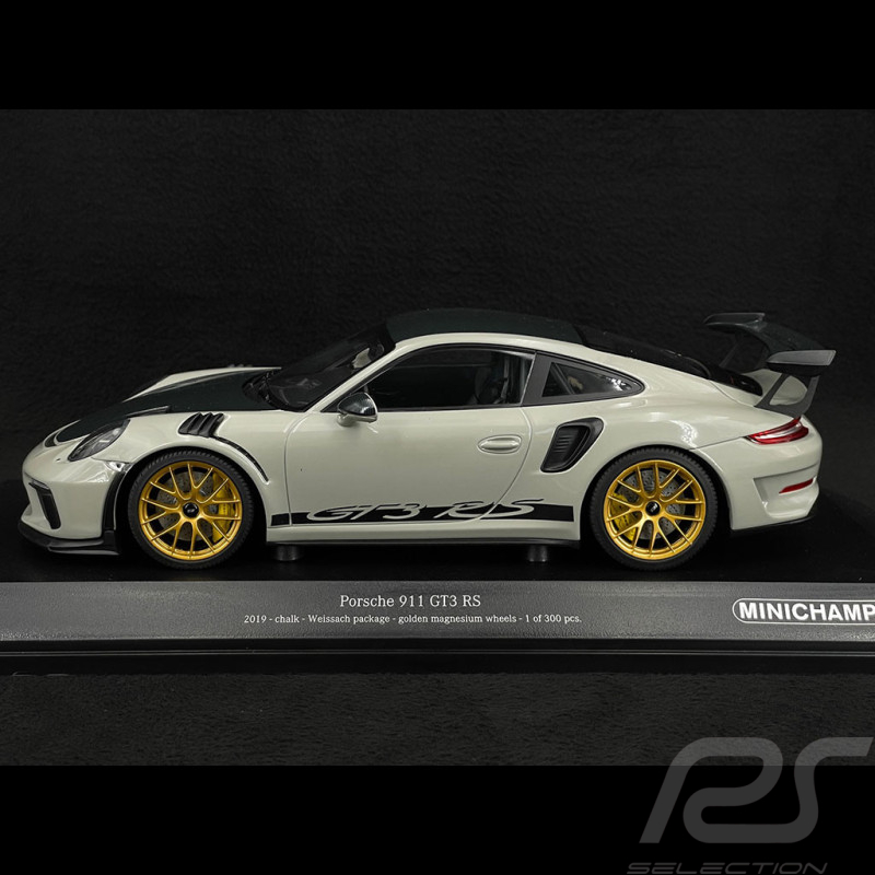 Porsche 911 GT3 RS Type 991 Weissach Package 2019 Gris Craie 1/18 Minichamps 155068226
