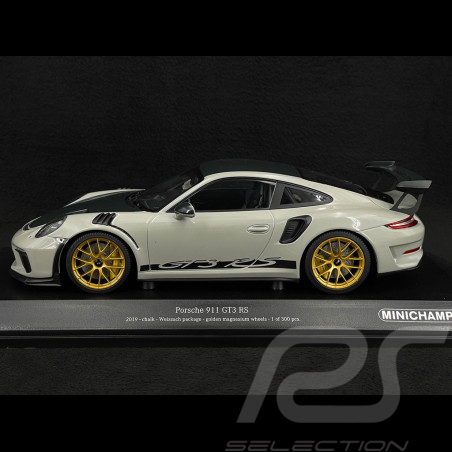 Porsche 911 GT3 RS Type 991 Weissach Package 2019 Gris Craie 1/18 Minichamps 155068226