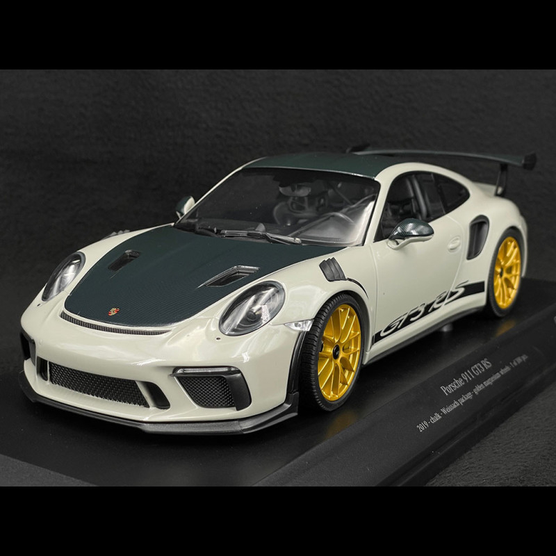 Porsche 911 GT3RS (991.2) 2019 – Minichamps 1/18, Argento/nero, Edizione Limitata