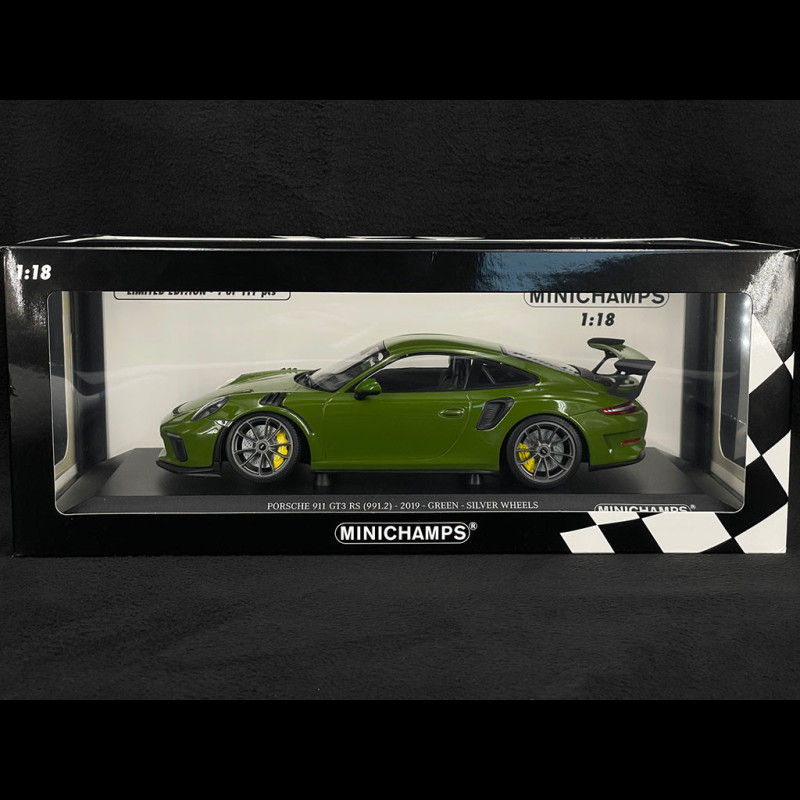 Porsche 911 GT3 RS Type 991 2019 Olive Green 1/18 Minichamps 155068234