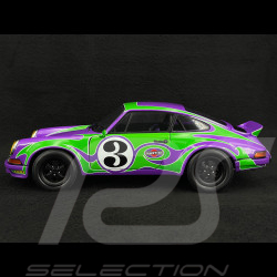 Porsche 911 1973 Purple Hippy Tribute Martini Violet / Vert 1/18 Solido S1801117
