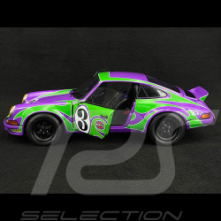 Porsche 911 1973 Purple Hippy Tribute Martini Violet / Vert 1/18 Solido S1801117
