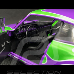 Porsche 911 1973 Purple Hippy Tribute Martini Violet / Vert 1/18 Solido S1801117