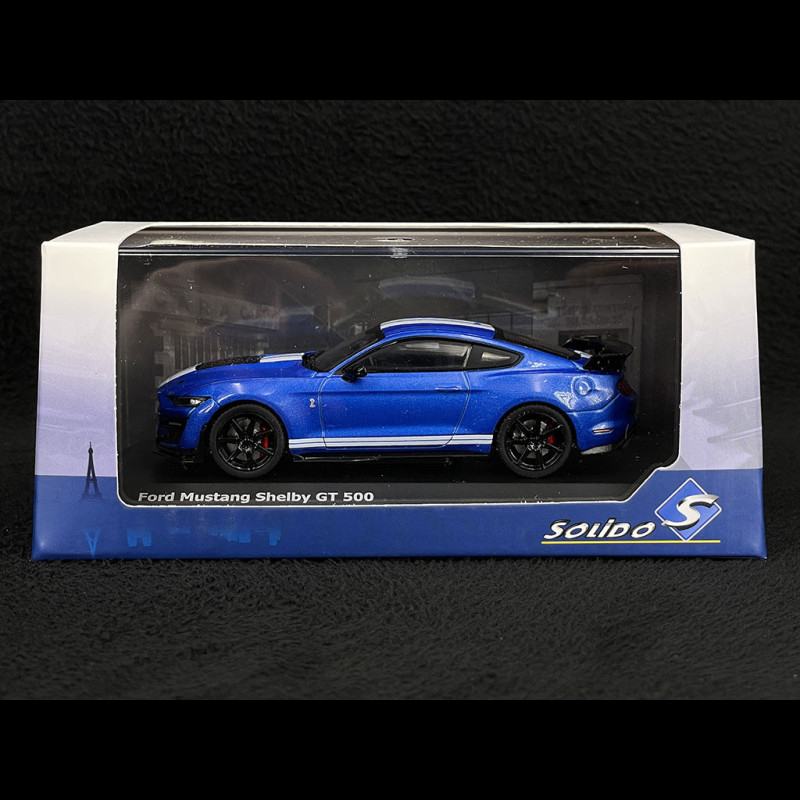 Miniature Solido FORD MUSTANG GT500 2020 BLEUE chez 1001hobbies