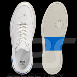 Porsche x BOSS shoe Lace-up trainers with perforated details Leather Open white BOSS 50492628_112 - Men