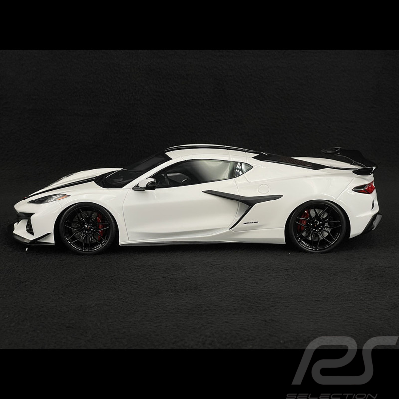 Chevrolet Corvette Z06 Coupé 2023 Blanc Arctique 1/18 Top Speed TS0427