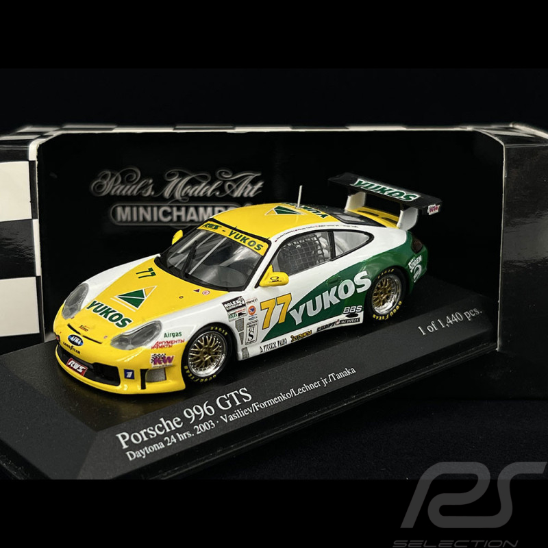 Porsche 911 GTS Type 996 GTS 24h Daytona 2003 n°77 1/43 Minichamps 400036977