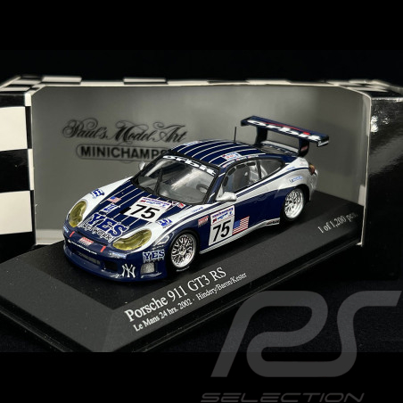 Porsche 911 GT3 RS Type 996 24h Le Mans 2002 n°75 1/43 Minichamps 400026975