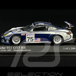 Porsche 911 GT3 RS Type 996 24h Le Mans 2002 n°75 1/43 Minichamps 400026975