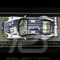 Porsche 911 GT3 RS Type 996 24h Le Mans 2002 n°75 1/43 Minichamps 400026975