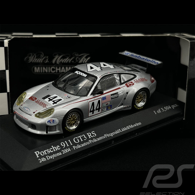 Porsche 911 GT3 RS Type 996 n° 44 24h Daytona 2004 1/43 Minichamps 400046944