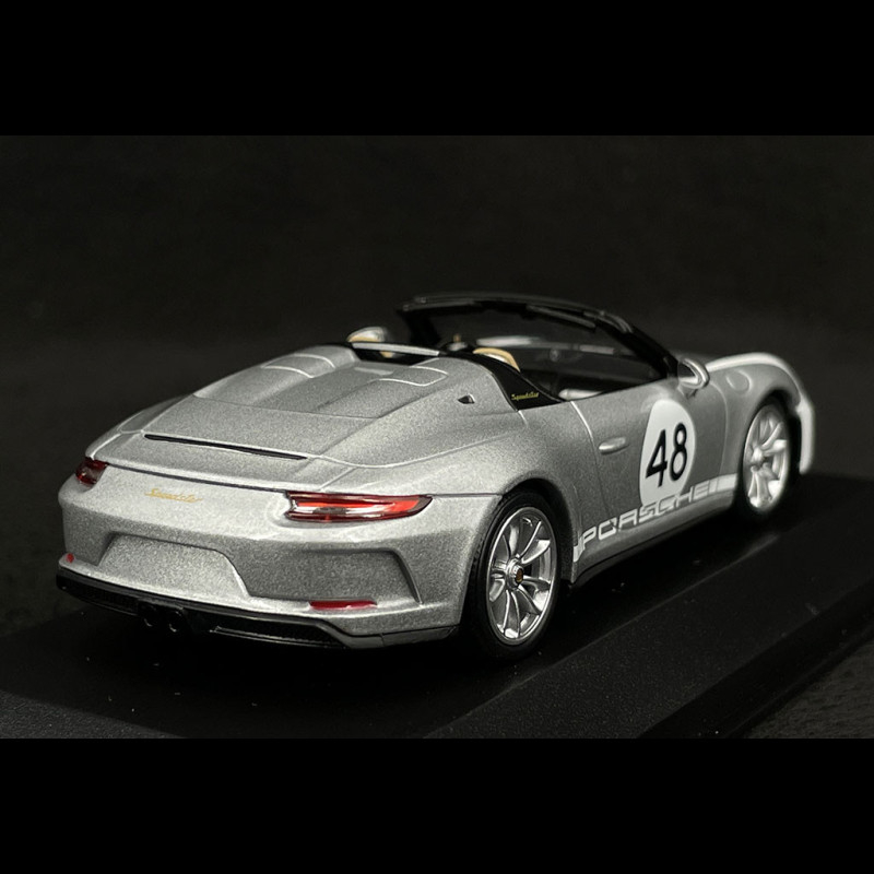 Porsche 911 Speedster Type 991 2019 GT Silver 1/43 Minichamps 410061130