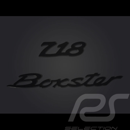 Magnet Porsche 718 Boxster Logo Set of 2 Metal Black WAP0502070PBXT