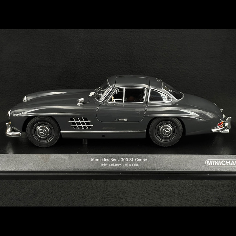 Mercedes Benz 300 SL 1954 # 452 Grise roues rayons 1/18 BURAGO - Collection