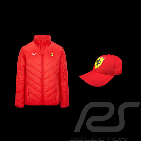 Duo Ferrari Padded jacket Puma + Ferrari Cap Crest Emblem Red 701210914-001 / 130181094600 - men