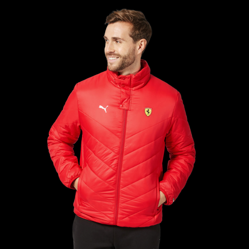 FERRARI Uomo SF Herren Steppjacke Giacchetto Imbottito, Rot, S - 4