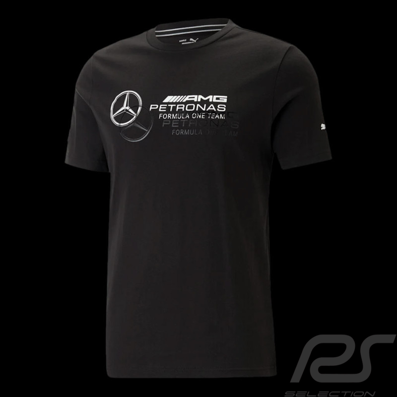 Mercedes AMG T-shirt Petronas F1 Graphic logo Puma Schwartz 538482-01 - Herren