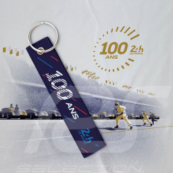 Fabric Keyring 100th Anniversary 24h Le Mans Blue