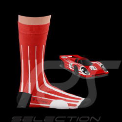 Chaussettes Inspiration Porsche 917K Vainqueur 24h Le Mans 1970 Rouge / Blanc - mixte - Pointure 41/46