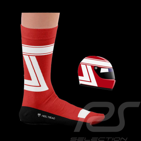 Inspiration Niki Lauda Socken Rot / Weiß - Unisex - Größe 41/46