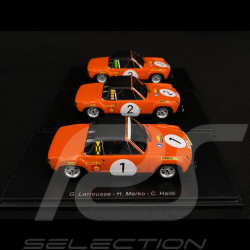 Set de 3 Porsche 914 /6 Vainqueur 2ème 3ème Marathon de la Route 1970 1/43 Spark
