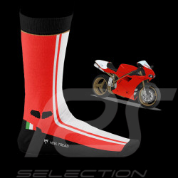 Inspiration Ducati 916 Socken Rot / Schwarz / Weiß - Unisex - Größe 41/46