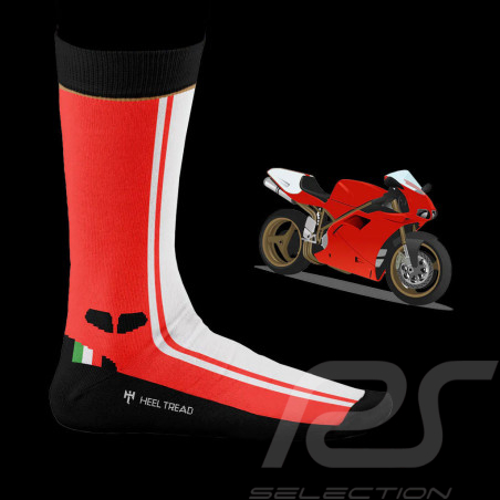 Inspiration Ducati 916 Socken Rot / Schwarz / Weiß - Unisex - Größe 41/46