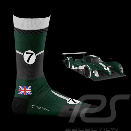 Chaussettes Inspiration Bentley Speed 8 24h Le Mans 2003 Vert / Gris - mixte - Pointure 41/46