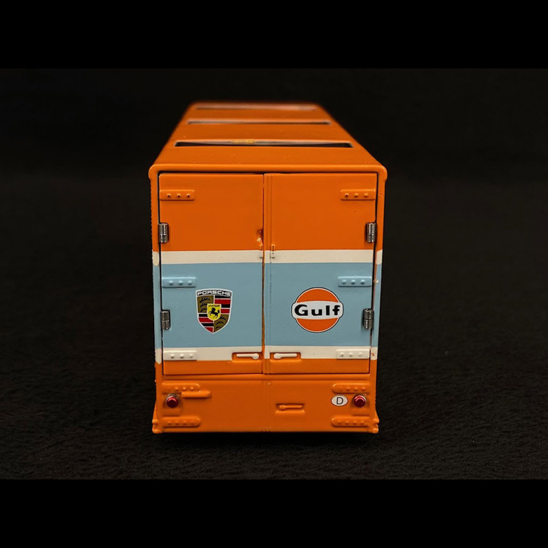 Mercedes O317 truck Porsche Transporter Gulf 1/64 Schuco 452030100