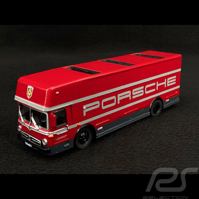 Mercedes O 317 camion Porsche transporteur Motorsport Rouge 1/87 Schuco 452668000