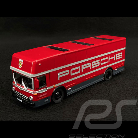 Mercedes O 317 truck Porsche Transporter Motorsport Red 1/87 Schuco 452668000
