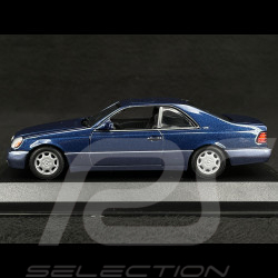 Mercedes-Benz 600 SEC Coupé 1992 Bleu Métallique 1/43 Minichamps 940032600