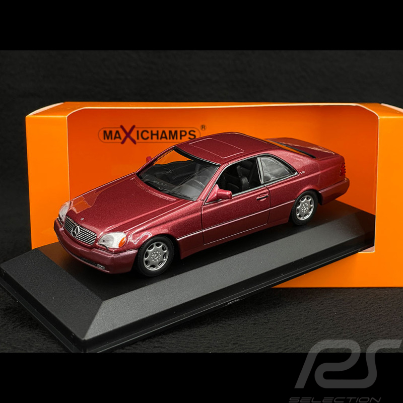 Mercedes-Benz 600 SEC Coupé 1992 Red Metallic 1/43 Minichamps 940032601