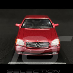 Mercedes-Benz 600 SEC Coupé 1992 Red Metallic 1/43 Minichamps 940032601