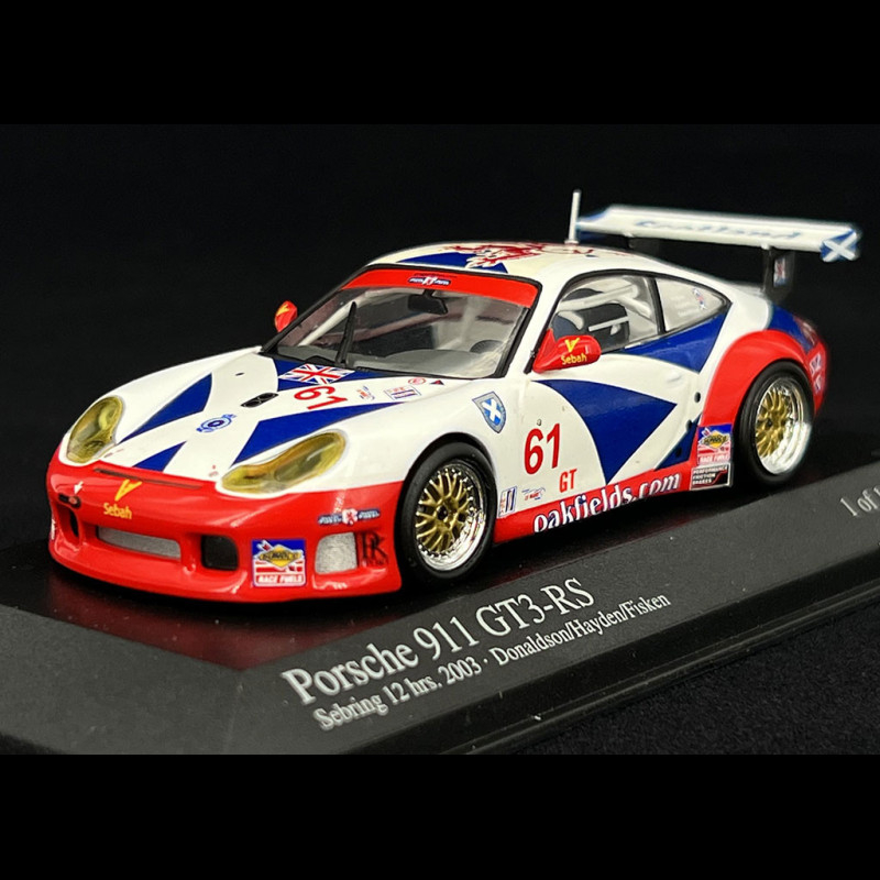 Porsche 911 GT3 RS type 996 12h Sebring 2003 n° 61 Scotland 1/43 ...