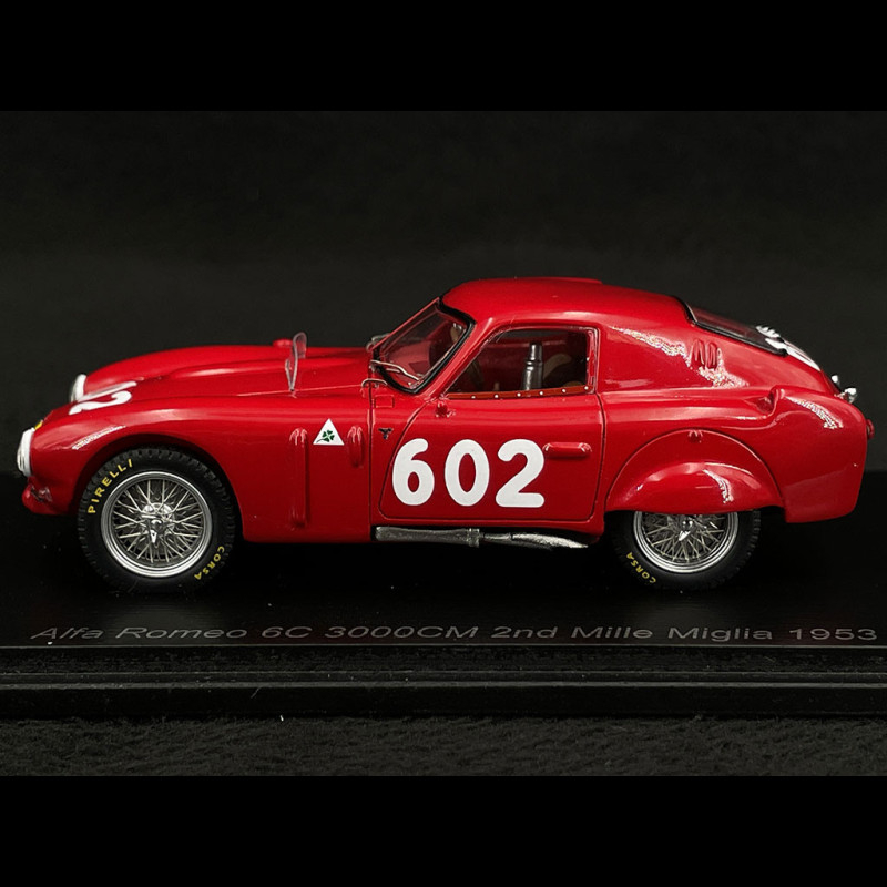 SPARK S3681 ALFA ROMEO 6C 3000CM N°602 2ème Mille Miglia 1953 J. M. 1