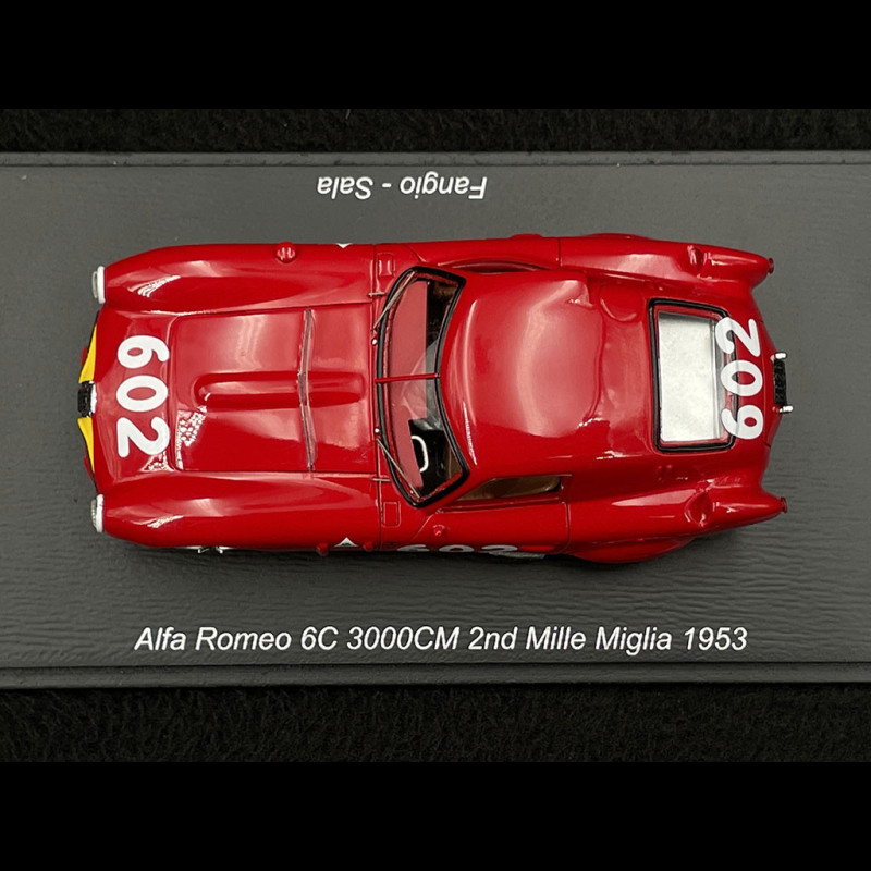 Spark 1:43 Alfa Romeo 6C #602 2ème Mille Miglia 1953 Fangio, Sala S3681