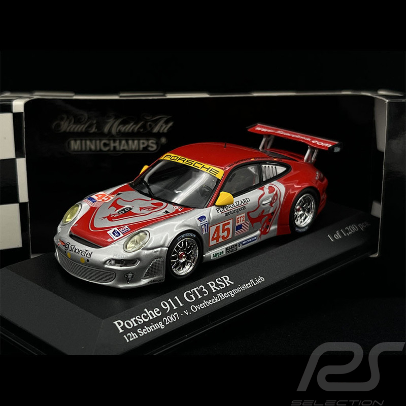 Porsche 911 GT3 RSR type 997 Sebring 2007 n° 45 1/43 Minichamps 400076445