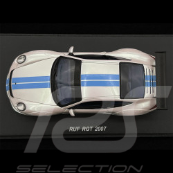 Porsche RUF RGT type 997 2006 blanc et bleu 1/43 Spark S0716