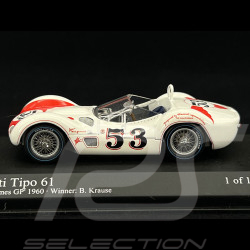 Maserati Tipo 61 n° 53 Winner 200 Miles Riverside 1960 1/43 Minichamps 400601253