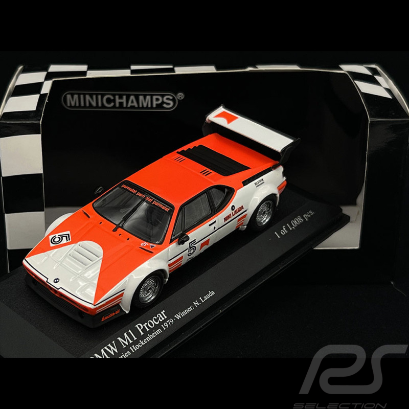 Niki Lauda BMW M1 Procar n° 5 Vainqueur Procar Hockenheim 1979 1/43 Minichamps 430792595
