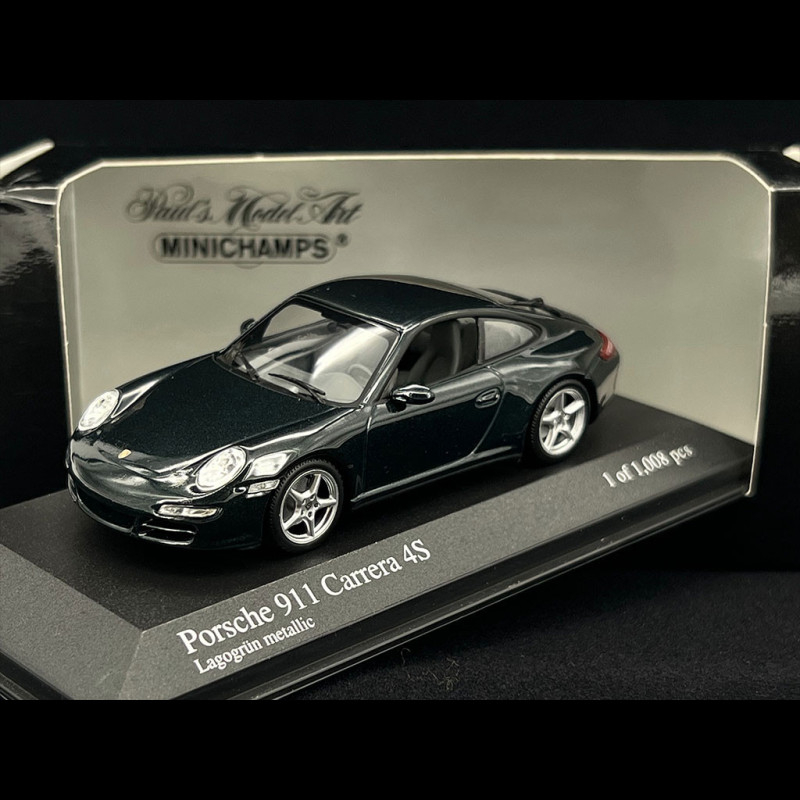 Porsche 911 Carrera 4S Type 997 2005 Lago Green 1/43 Minichamps 400065321